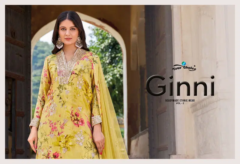 Ginni Vol 2 By Your Choice Chinon Designer Readymade Suits Suppliers In India